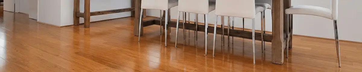 Professionally installed and refinished bamboo flooring in a residential home, showcasing smooth finish and natural wood tones in Gilbert, AZ