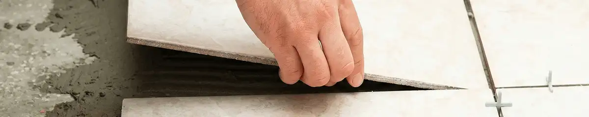 Professional installing ceramic tile floors in Gilbert, AZ